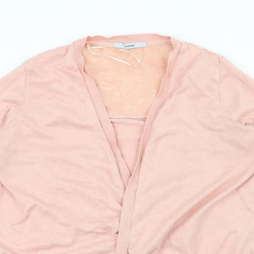 George Womens Pink   Jacket Coatigan Size 12