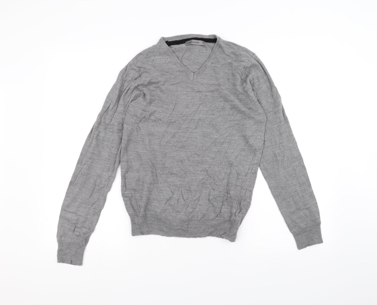 Cedar Wood State Mens Grey  Knit Pullover Jumper Size S