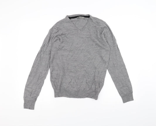 Cedar Wood State Mens Grey  Knit Pullover Jumper Size S