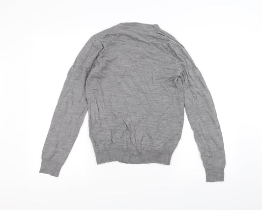 Cedar Wood State Mens Grey  Knit Pullover Jumper Size S