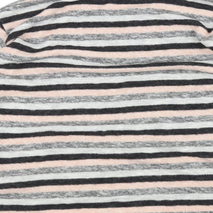 Sfera Womens Pink Striped  Pullover Jumper Size M