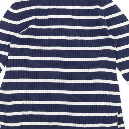 Gap Mens Blue Striped  Pullover Jumper Size M