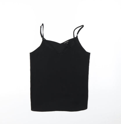 Womens UK Size 8 River Island Black Basic Tank