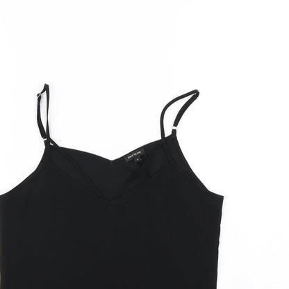 Womens UK Size 8 River Island Black Basic Tank