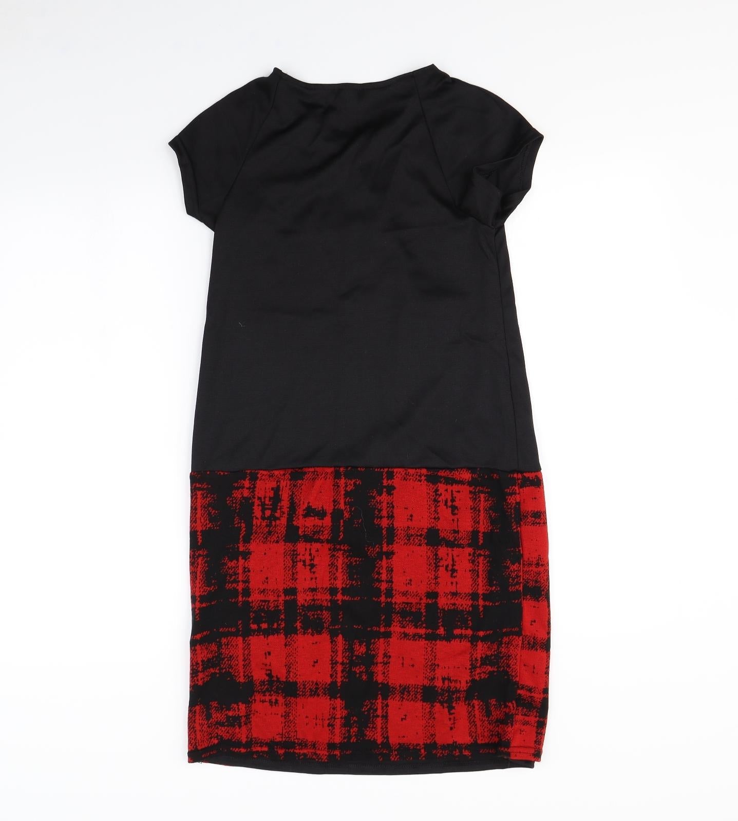 Laura Clément Womens Black Herringbone  Shift  Size 6