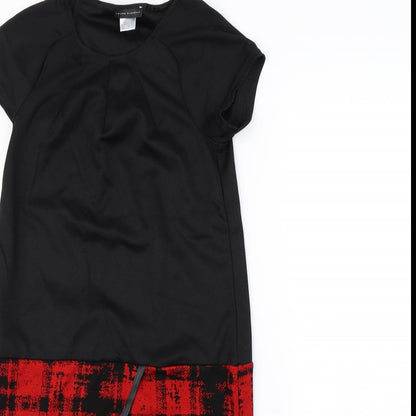 Laura Clément Womens Black Herringbone  Shift  Size 6