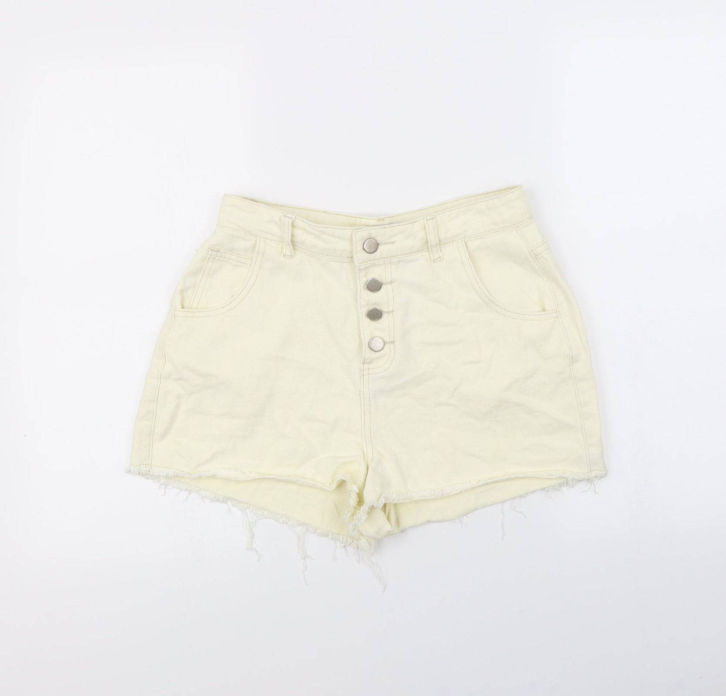 In the Style Womens Ivory   Cut-Off Shorts Size 8