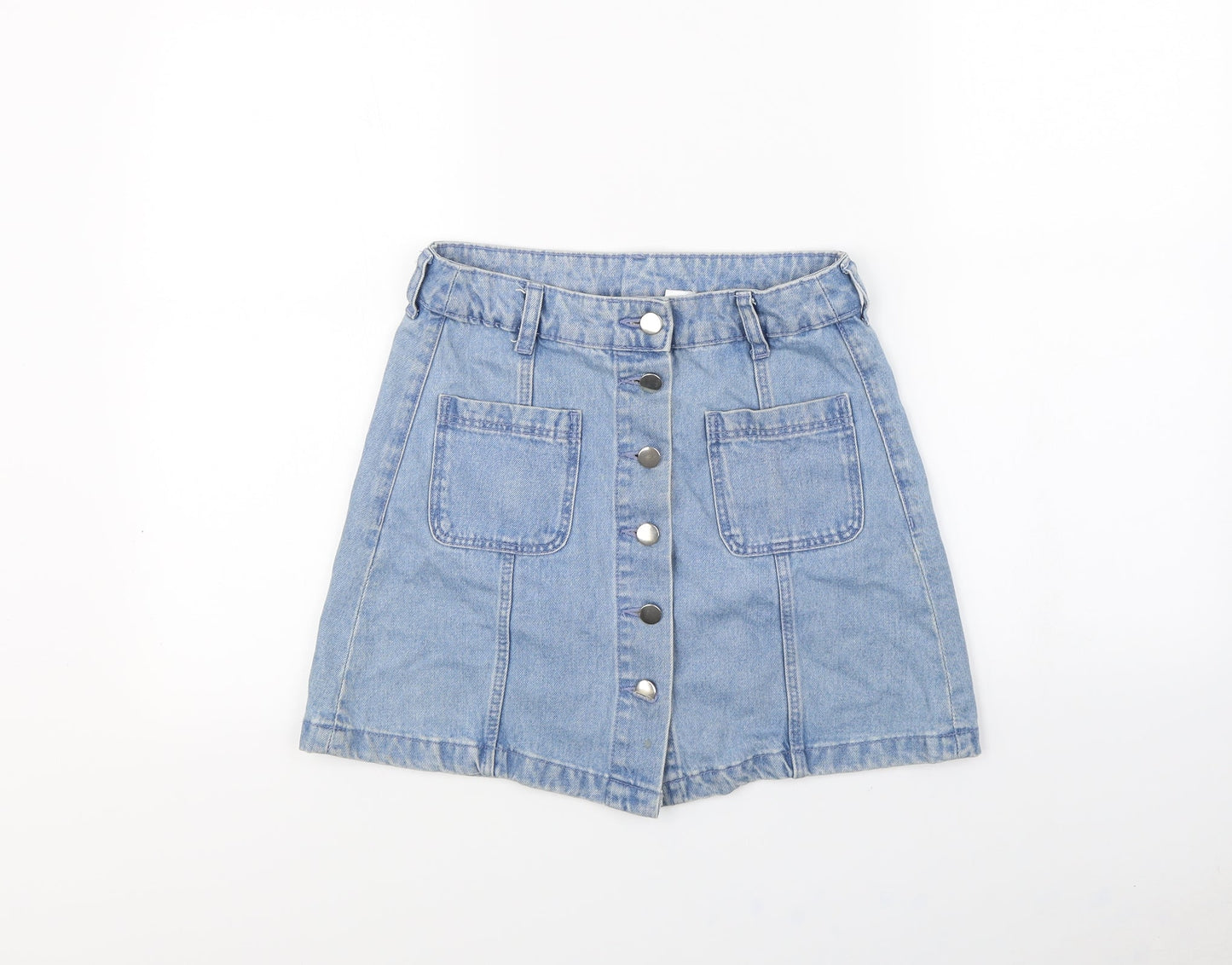 H&M Womens Blue   Mini Skirt Size 8