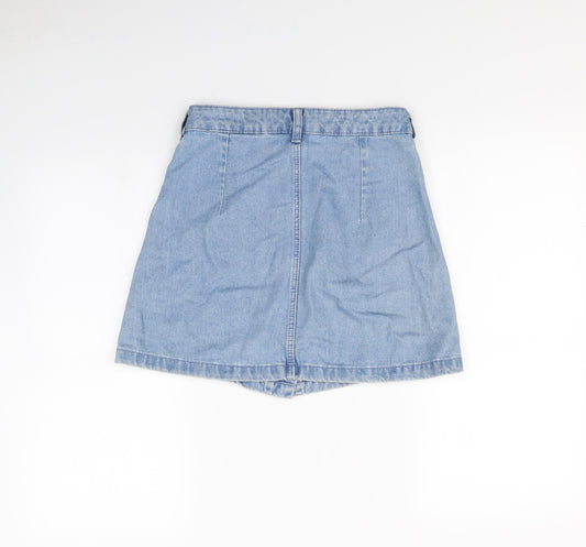 H&M Womens Blue   Mini Skirt Size 8