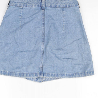 H&M Womens Blue   Mini Skirt Size 8