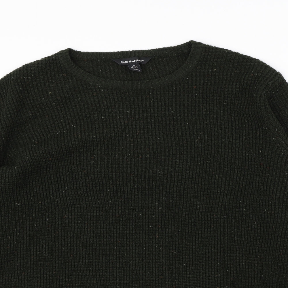 Cedar Wood State Mens Green   Pullover Jumper Size 2XL