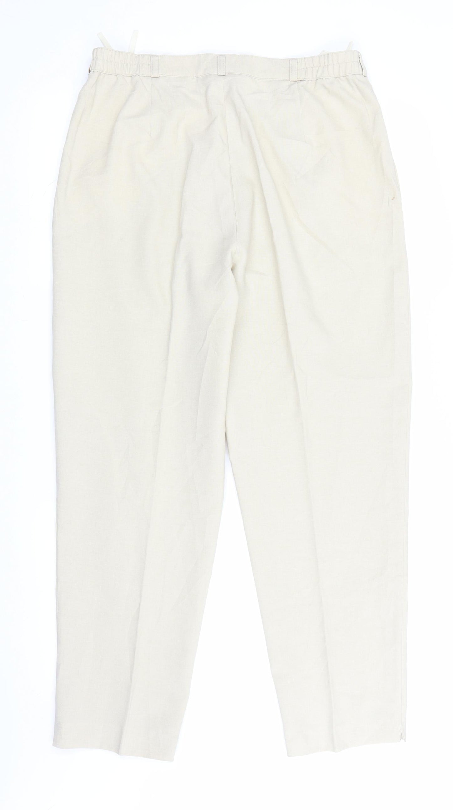 Belle Womens Beige   Trousers  Size 22 L27 in