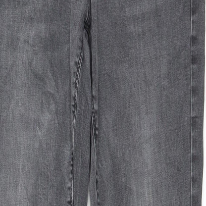 Womens UK Size 29 in Street One Regular Fit Straight Grey Jeans