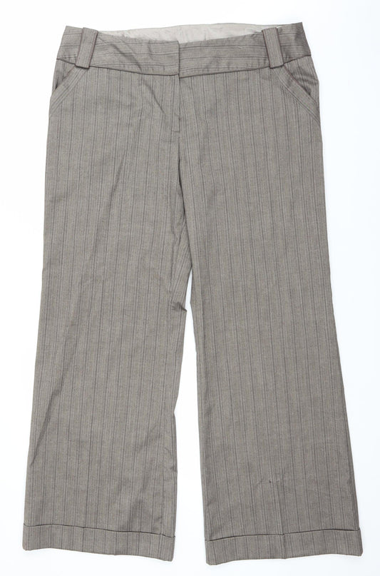 Womens UK Size 18 Dorothy Perkins Regular Fit  Brown Trousers