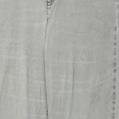 MAC Womens Grey  Denim Straight Jeans Size 37 in L30 in