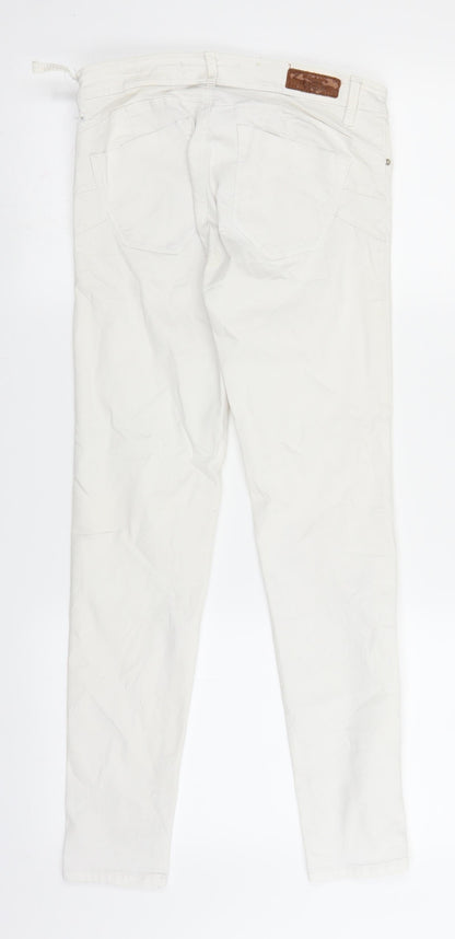 Womens UK Size 8 TALLY WEiJL Regular Fit Jegging White Jeans