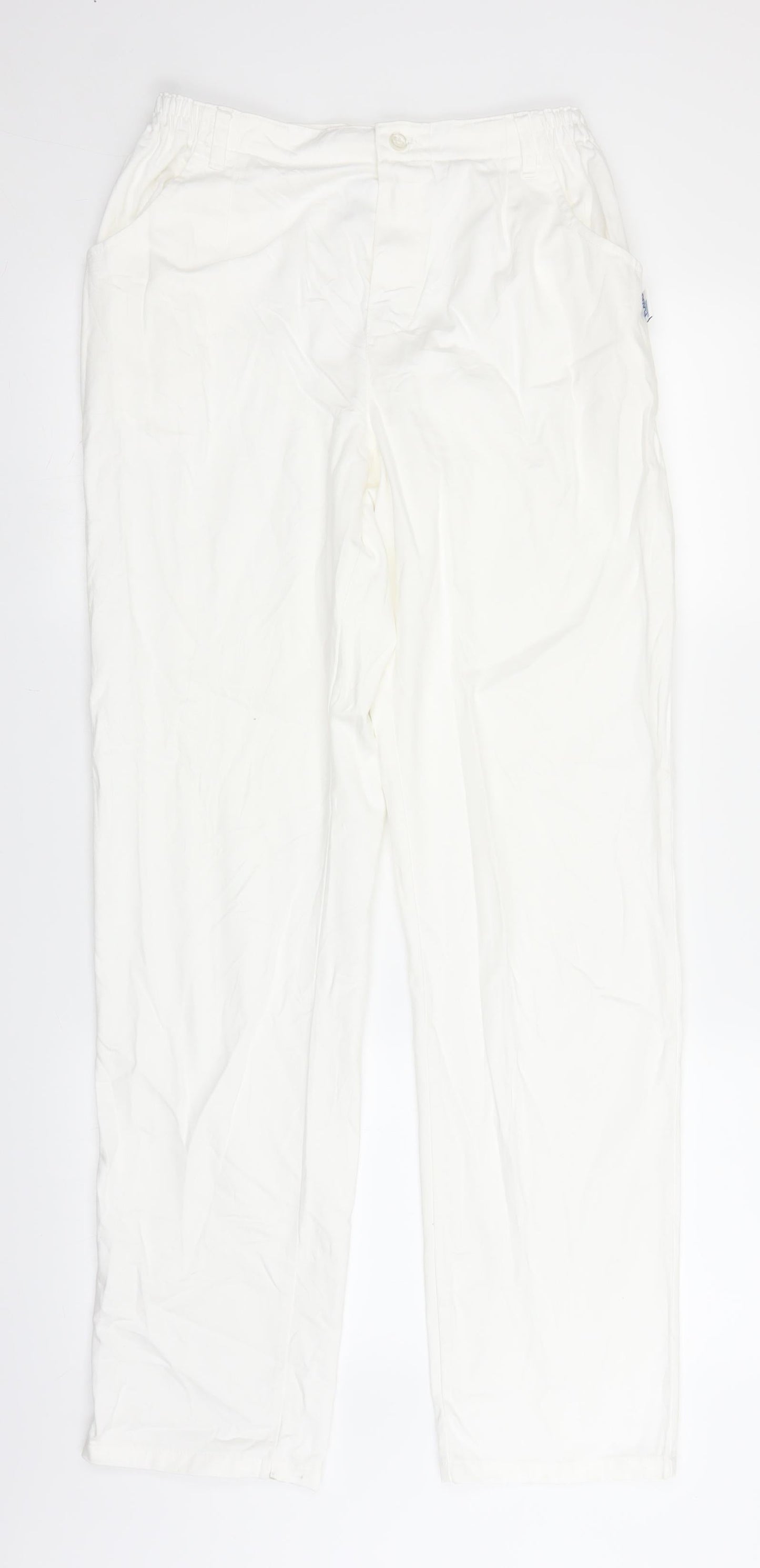 Plagg Womens White   Trousers  Size M L30.5 in