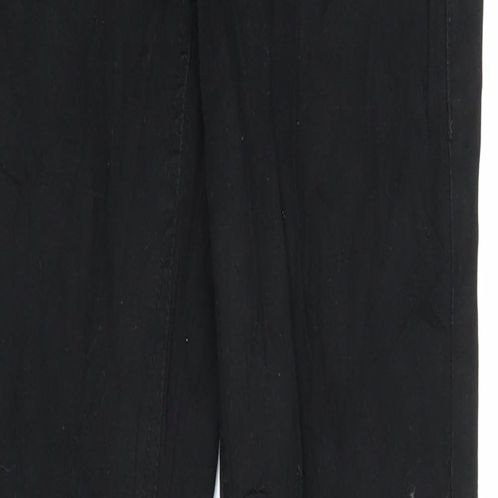 Womens UK Size XS FB Sister Regular Fit Chino Black Trousers