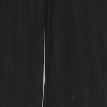 Womens UK Size XS FB Sister Regular Fit Chino Black Trousers