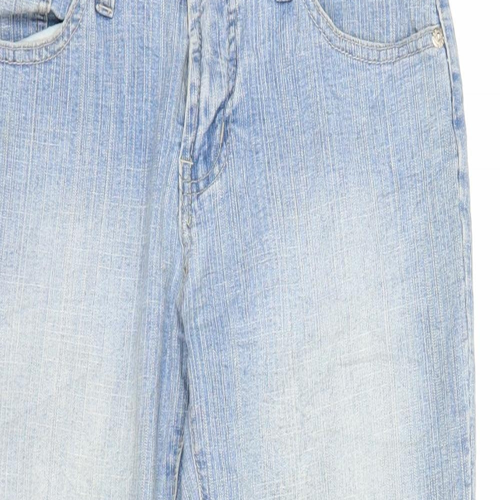 XFN Womens Blue  Denim Straight Jeans Size M L22.5 in