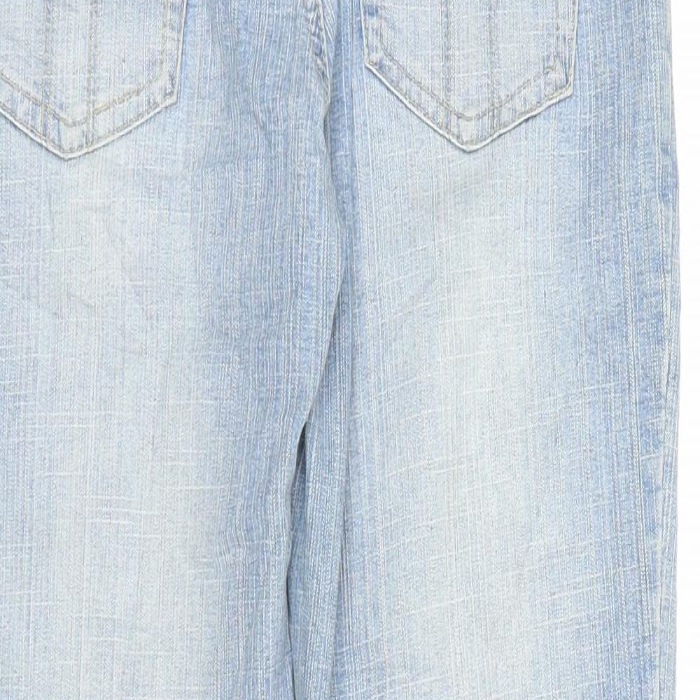 XFN Womens Blue  Denim Straight Jeans Size M L22.5 in