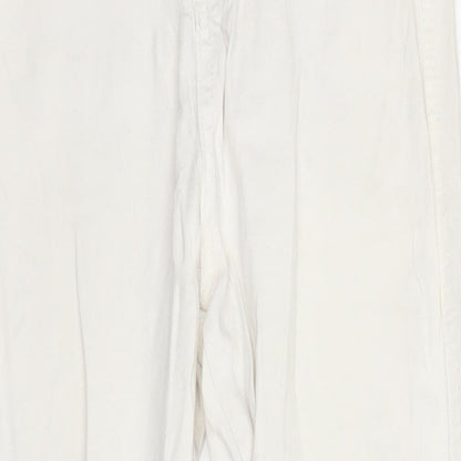 Missguided Womens White  Denim Straight Jeans Size 10 L23 in