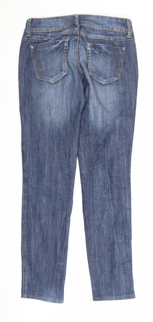 Womens UK Size 29 in TALLY WEiJL Regular Fit Straight Blue Jeans