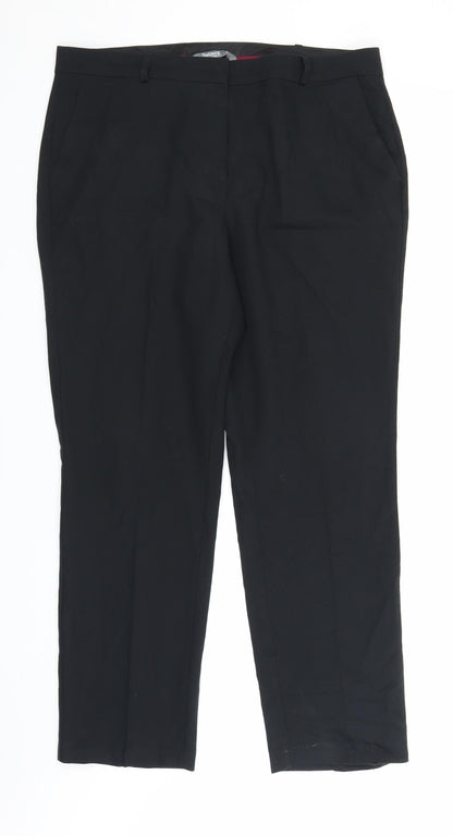 Nutmeg Womens Black   Trousers  Size 14 L27 in