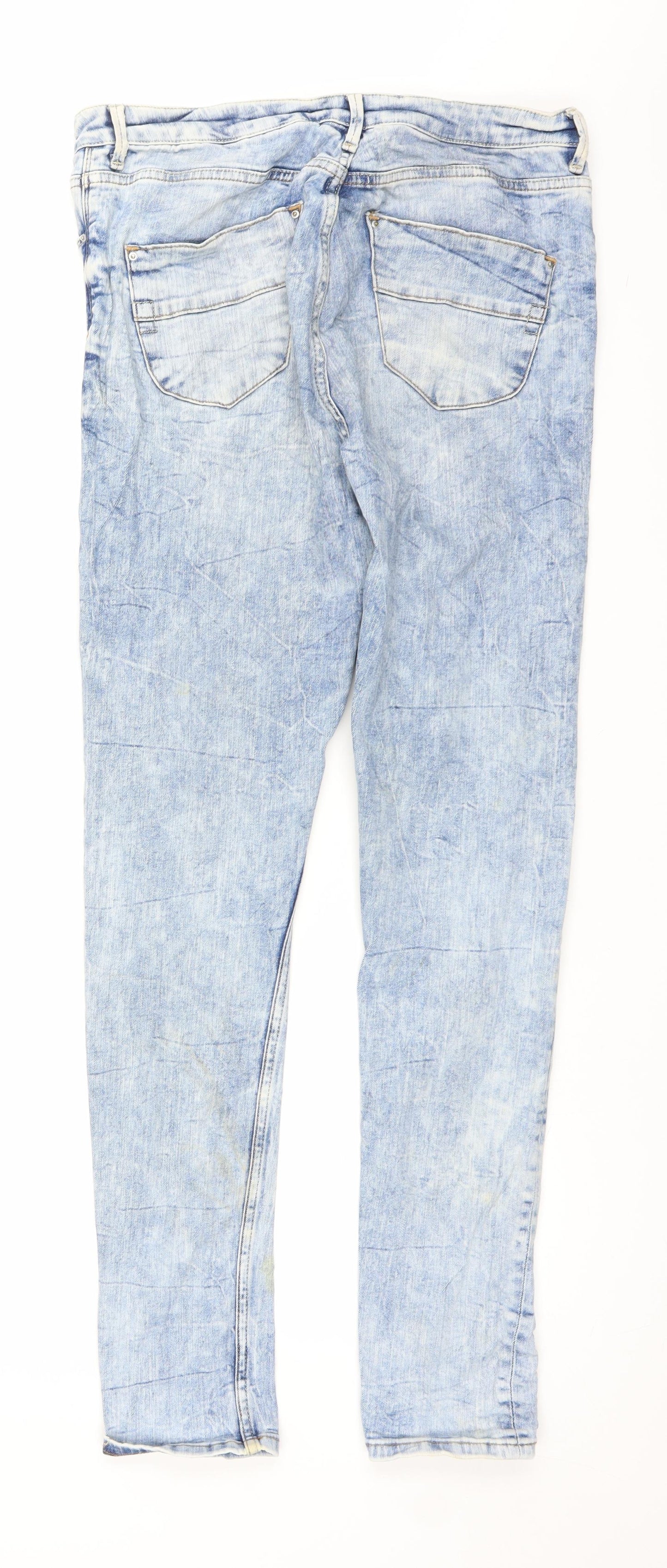 Denim & Co. Womens Blue  Denim Skinny Jeans Size 12 L29 in