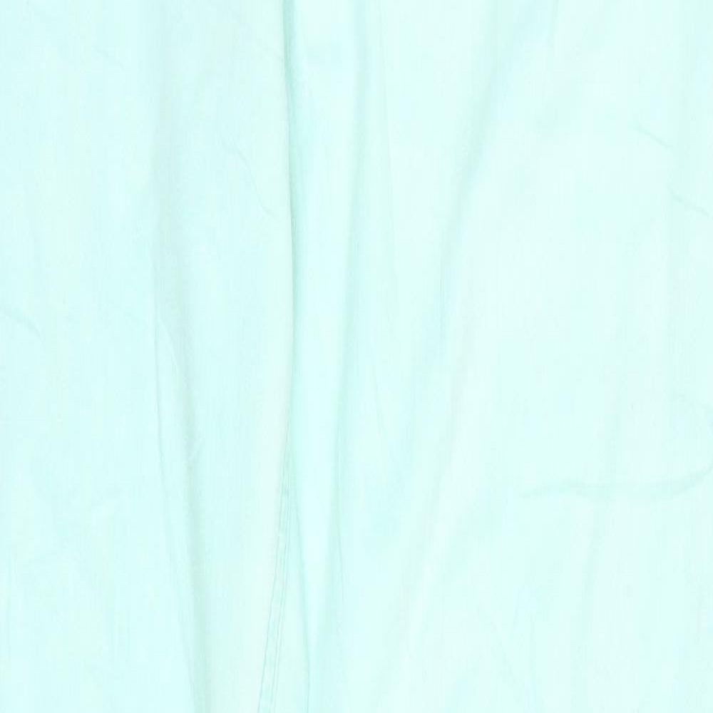 Womens UK Size 34 in Street One Regular Fit Straight Green Jeans