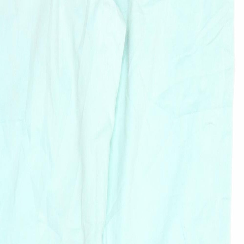 Womens UK Size 34 in Street One Regular Fit Straight Green Jeans