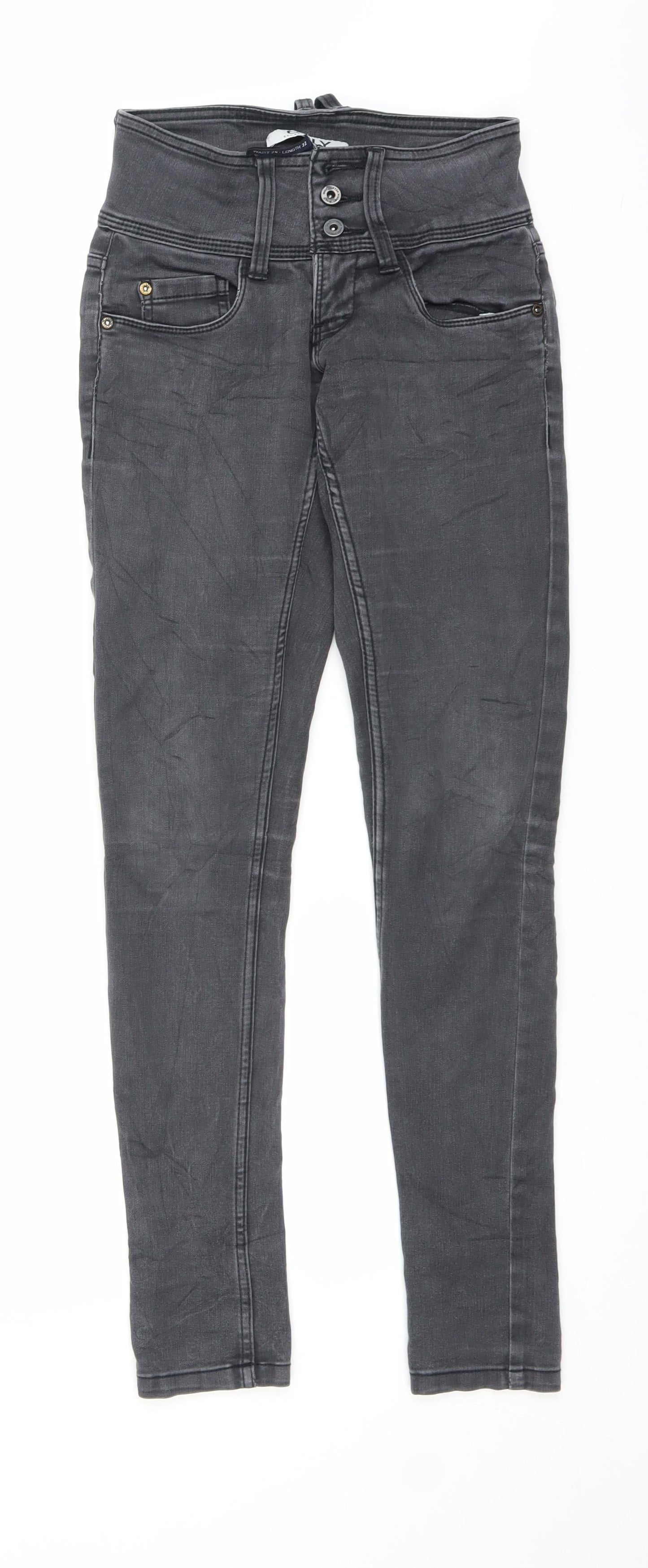 Only Womens Black  Denim Skinny Jeans Size 26 in L29 in