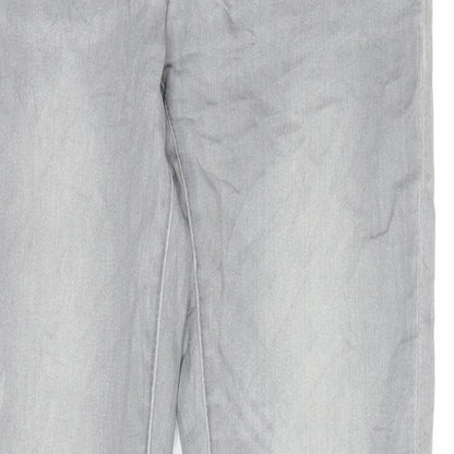 Denim & Co. Womens Grey  Denim Skinny Jeans Size 8 L29 in