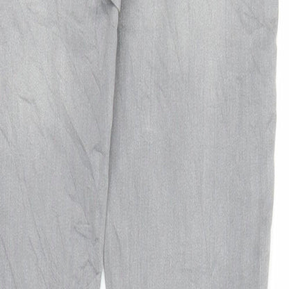 Denim & Co. Womens Grey  Denim Skinny Jeans Size 8 L29 in