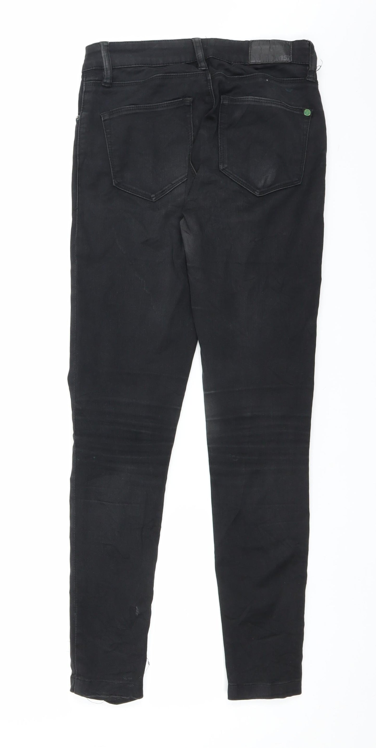 157 Womens Black  Denim Skinny Jeans Size 27 in L28 in
