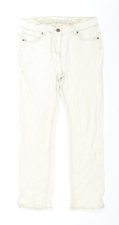 saviour Womens Beige  Denim Straight Jeans Size 33 in L27 in