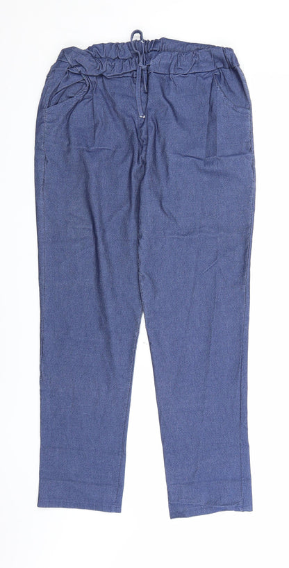 Womens UK Size 3XL Preworn Regular Fit Jegging Blue Jeans