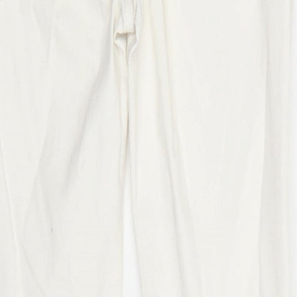 BikBok Womens White  Denim Straight Jeans Size M L26 in