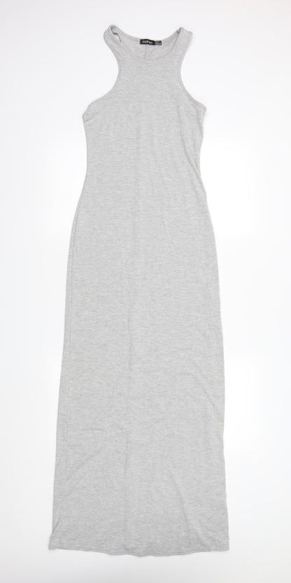 Boohoo Womens Grey   Tank Dress  Size 10