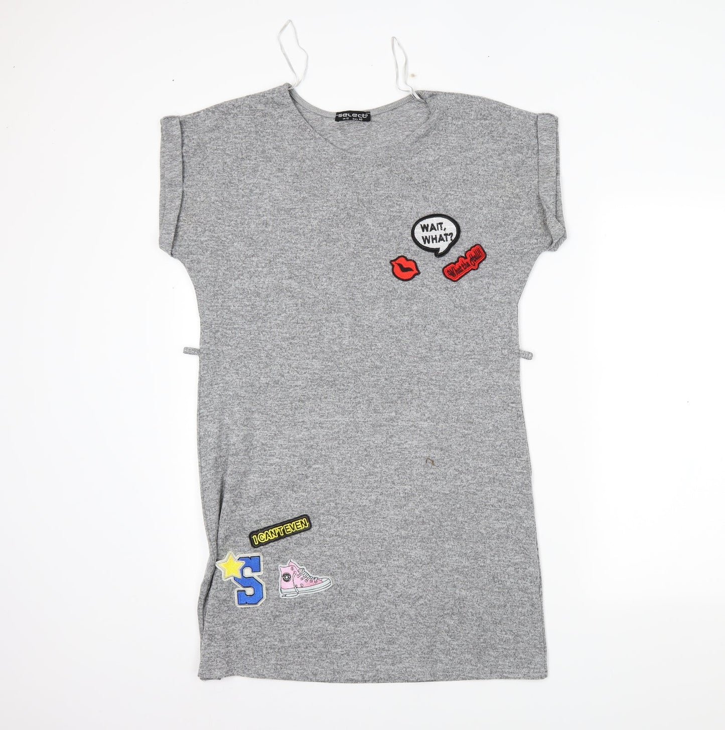 Womens UK Size 12 Select Grey Tunic T-Shirt