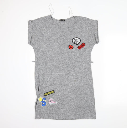 Womens UK Size 12 Select Grey Tunic T-Shirt