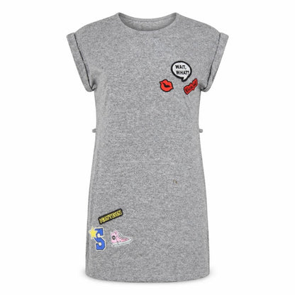 Womens UK Size 12 Select Grey Tunic T-Shirt