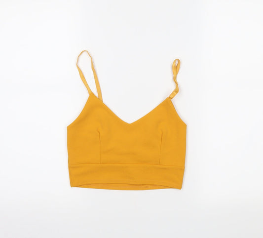 Quiz Womens Yellow   Cropped Tank Size 8