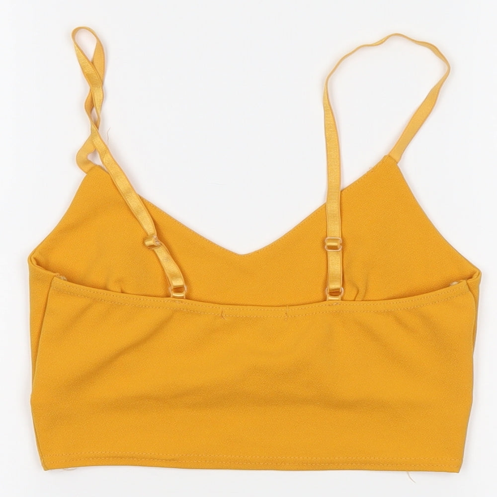 Quiz Womens Yellow   Cropped Tank Size 8