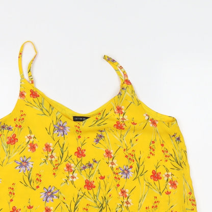 cotton:on Womens Yellow Floral  Camisole Tank Size S