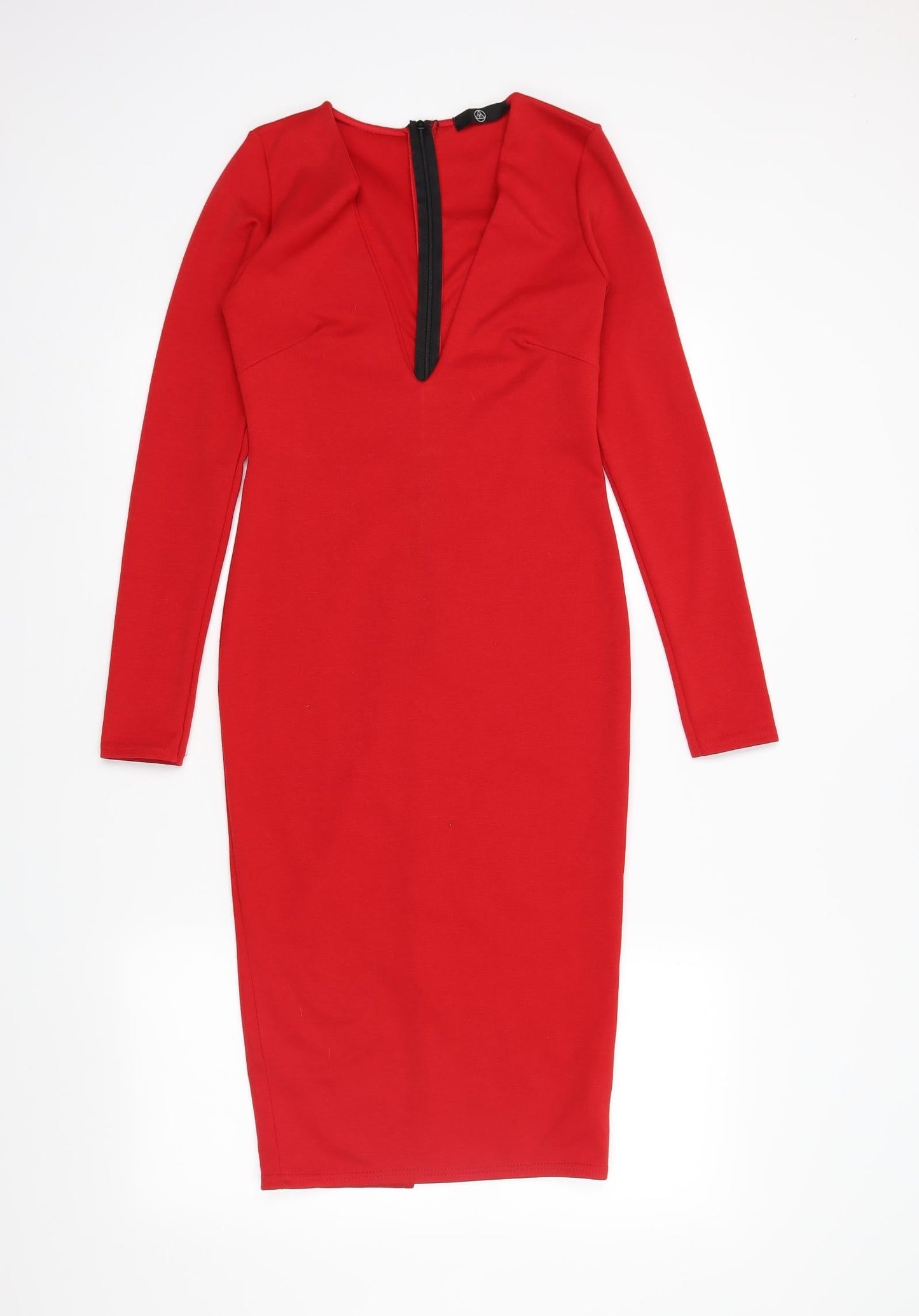 Missguided Womens Red   Bodycon  Size 8