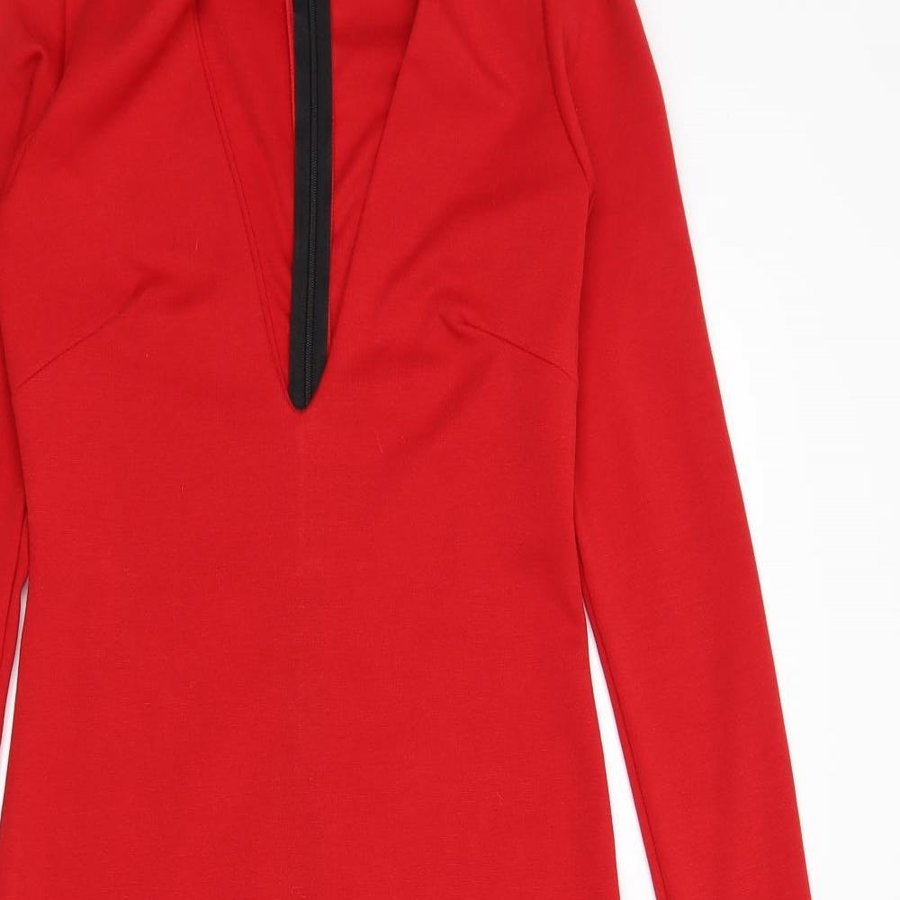 Missguided Womens Red   Bodycon  Size 8