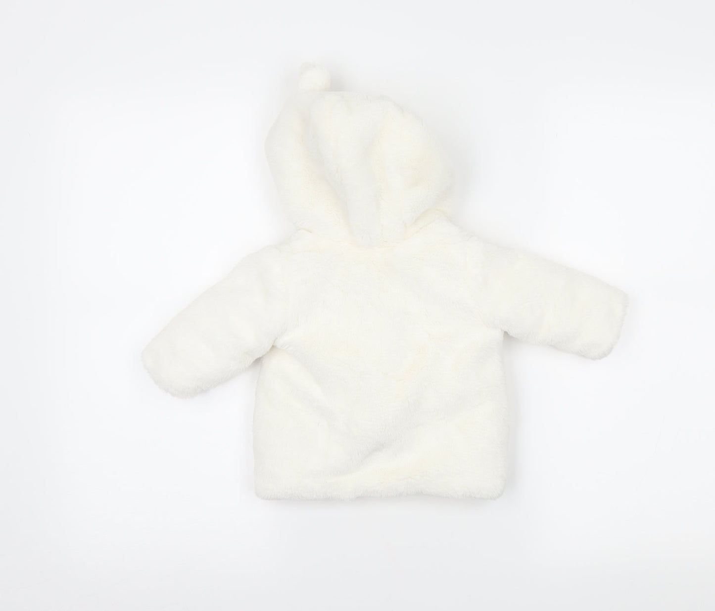 George Girls White   Jacket Coatigan Size 3-6 Months