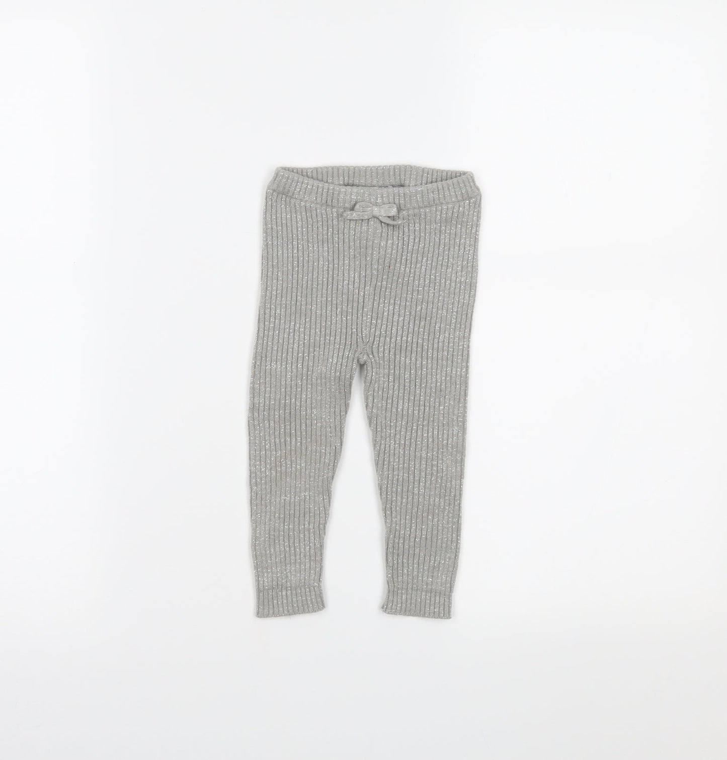 Vertbaudet Girls Grey   Sweatpants Leggings Size 3-6 Months