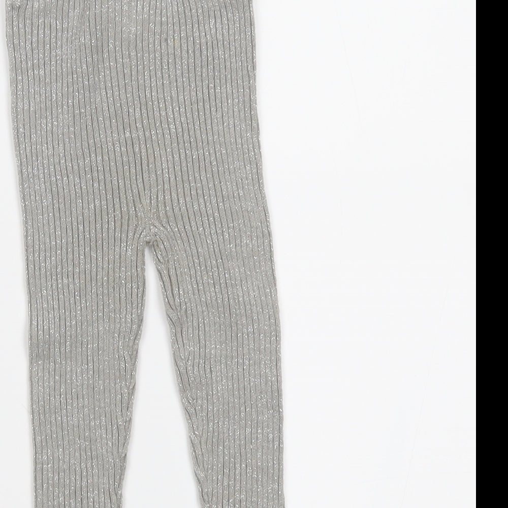 Vertbaudet Girls Grey   Sweatpants Leggings Size 3-6 Months
